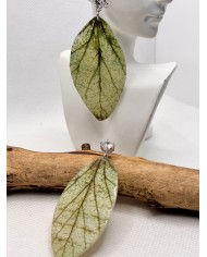 EDICIÓN LIMITADA pendientes artesanos de hoja natural