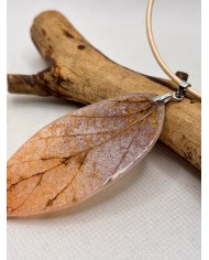 COLLAR ARTESANO DE HOJA NATURAL artesano
