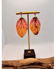 EDICIÓN LIMITADA pendientes artesanos de hoja natural