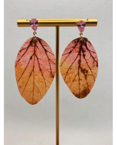 EDICIÓN LIMITADA pendientes artesanos de hoja natural