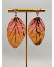EDICIÓN LIMITADA pendientes artesanos de hoja natural