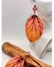 EDICIÓN LIMITADA pendientes artesanos de hoja natural