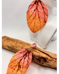EDICIÓN LIMITADA pendientes artesanos de hoja natural