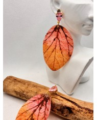 EDICIÓN LIMITADA pendientes artesanos de hoja natural