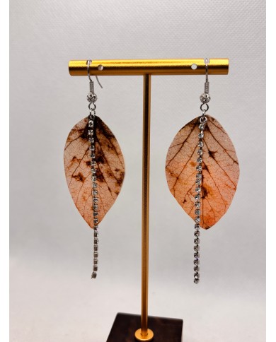 EDICIÓN LIMITADA pendientes artesanos de hoja natural
