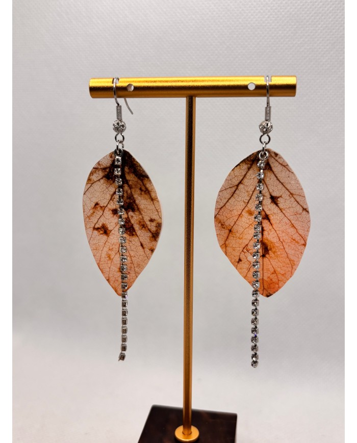 EDICIÓN LIMITADA pendientes artesanos de hoja natural