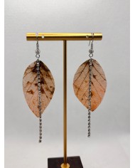 EDICIÓN LIMITADA pendientes artesanos de hoja natural