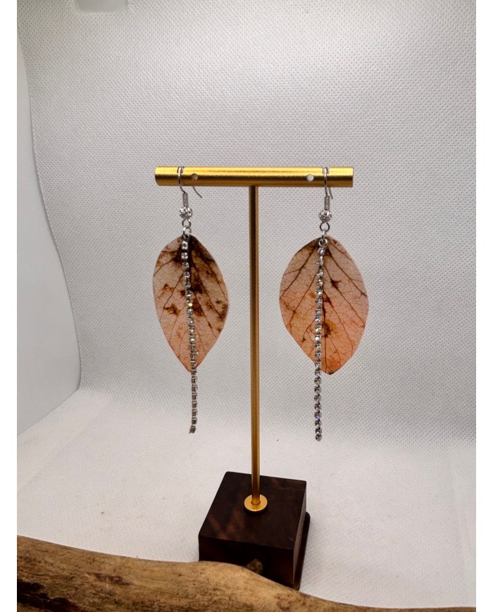 EDICIÓN LIMITADA pendientes artesanos de hoja natural