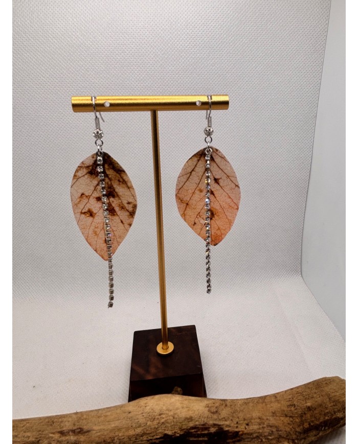 EDICIÓN LIMITADA pendientes artesanos de hoja natural