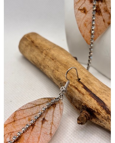 EDICIÓN LIMITADA pendientes artesanos de hoja natural