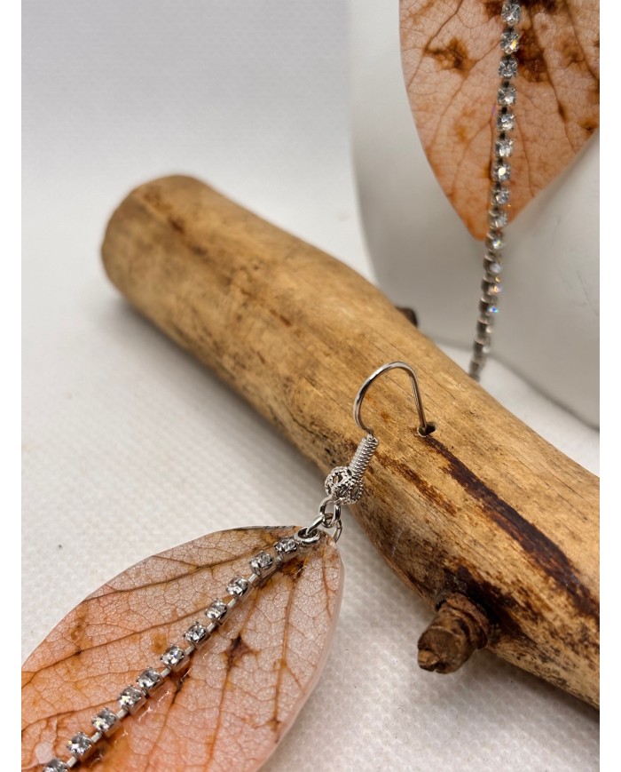 EDICIÓN LIMITADA pendientes artesanos de hoja natural