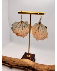 EDICIÓN LIMITADA pendientes artesanos de hoja natural