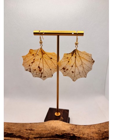 EDICIÓN LIMITADA pendientes artesanos de hoja natural