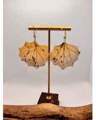 EDICIÓN LIMITADA pendientes artesanos de hoja natural