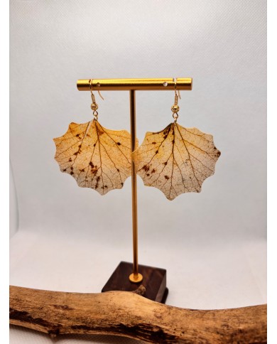 EDICIÓN LIMITADA pendientes artesanos de hoja natural