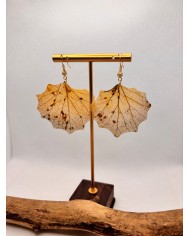EDICIÓN LIMITADA pendientes artesanos de hoja natural