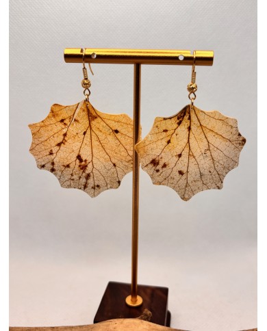 EDICIÓN LIMITADA pendientes artesanos de hoja natural