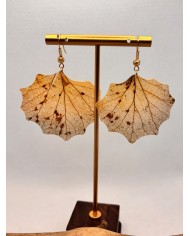 EDICIÓN LIMITADA pendientes artesanos de hoja natural