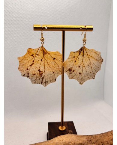 EDICIÓN LIMITADA pendientes artesanos de hoja natural