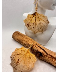 EDICIÓN LIMITADA pendientes artesanos de hoja natural