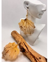 EDICIÓN LIMITADA pendientes artesanos de hoja natural