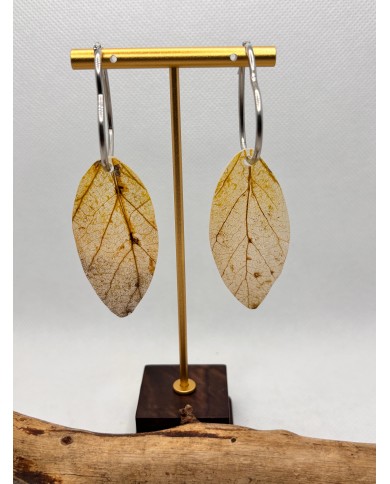 EDICIÓN LIMITADA pendientes artesanos de hoja natural
