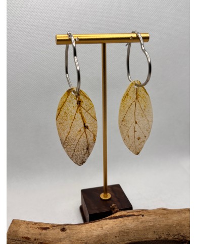 EDICIÓN LIMITADA pendientes artesanos de hoja natural