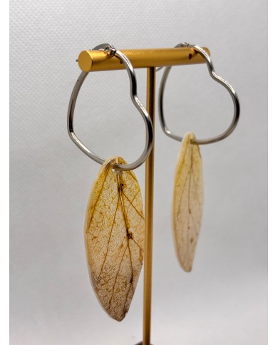 EDICIÓN LIMITADA pendientes artesanos de hoja natural