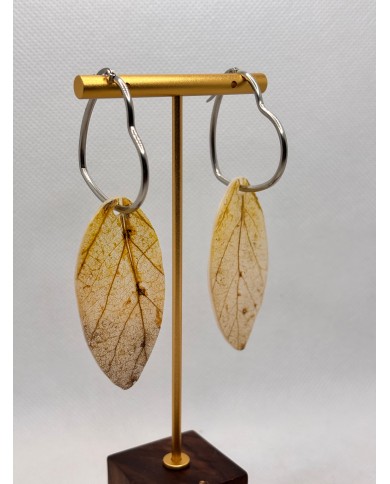EDICIÓN LIMITADA pendientes artesanos de hoja natural