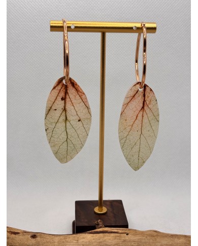 EDICIÓN LIMITADA pendientes artesanos de hoja natural
