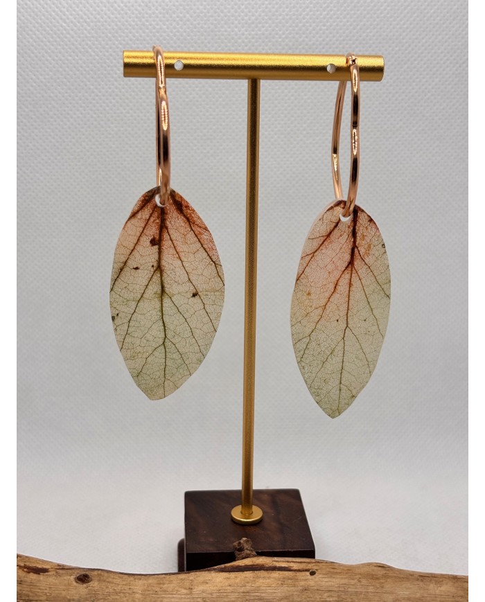 EDICIÓN LIMITADA pendientes artesanos de hoja natural