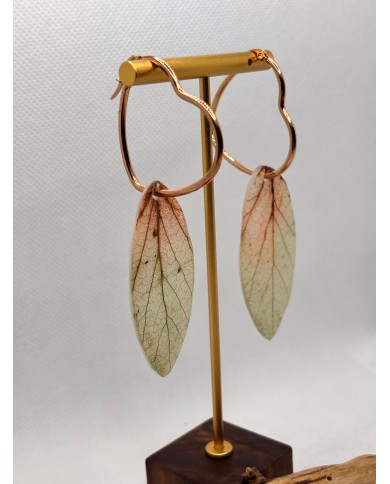 EDICIÓN LIMITADA pendientes artesanos de hoja natural
