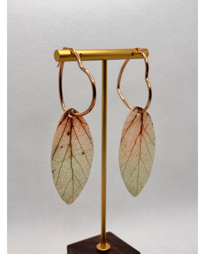 EDICIÓN LIMITADA pendientes artesanos de hoja natural