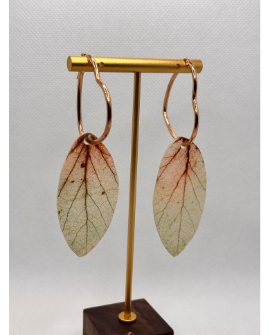 EDICIÓN LIMITADA pendientes artesanos de hoja natural