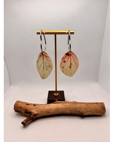 EDICIÓN LIMITADA pendientes artesanos de hoja natural