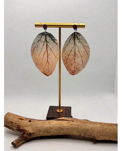 EDICIÓN LIMITADA pendientes artesanos de hoja natural