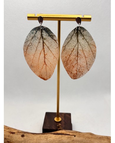 EDICIÓN LIMITADA pendientes artesanos de hoja natural