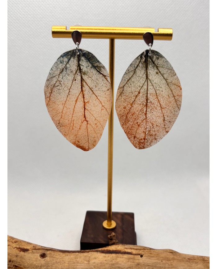 EDICIÓN LIMITADA pendientes artesanos de hoja natural