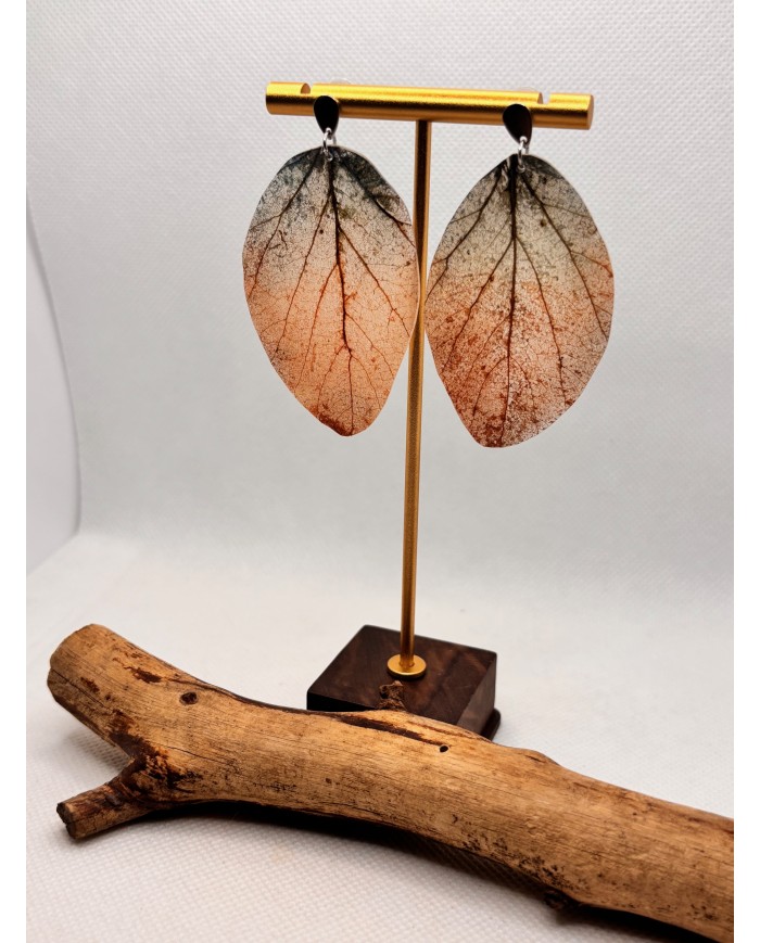EDICIÓN LIMITADA pendientes artesanos de hoja natural