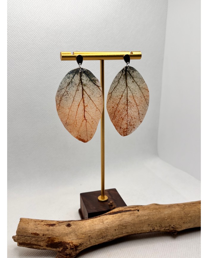 EDICIÓN LIMITADA pendientes artesanos de hoja natural