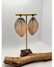 EDICIÓN LIMITADA pendientes artesanos de hoja natural