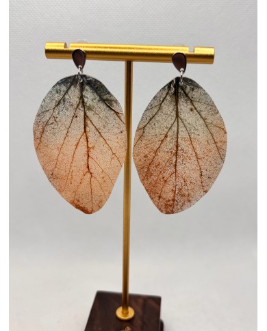 EDICIÓN LIMITADA pendientes artesanos de hoja natural
