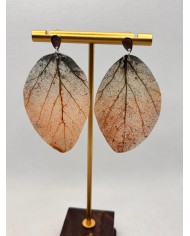 EDICIÓN LIMITADA pendientes artesanos de hoja natural