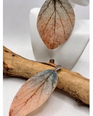 EDICIÓN LIMITADA pendientes artesanos de hoja natural