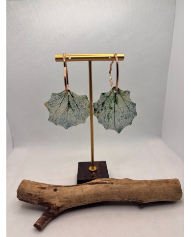 EDICIÓN LIMITADA  pendientes artesanos de hoja natural