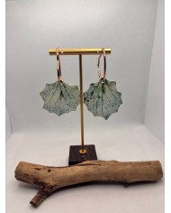 EDICIÓN LIMITADA  pendientes artesanos de hoja natural