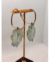 EDICIÓN LIMITADA  pendientes artesanos de hoja natural
