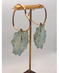 EDICIÓN LIMITADA  pendientes artesanos de hoja natural