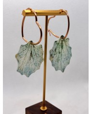 EDICIÓN LIMITADA  pendientes artesanos de hoja natural