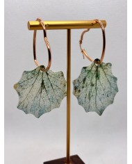 EDICIÓN LIMITADA  pendientes artesanos de hoja natural